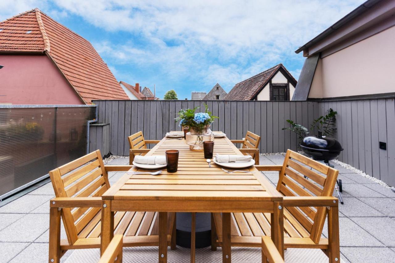 Homie Stay Badgasse - Fewos Am Main Mit Dachterrasse & Fahrradgarage Оксенфурт Екстериор снимка